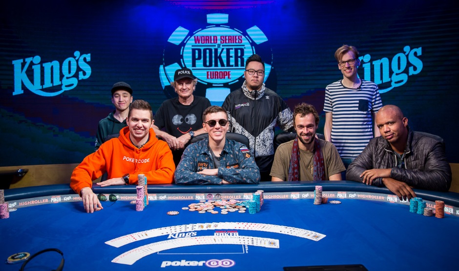 Finaletafel WSOPE Event 12 100K High Roller Finaletafel WSOPE Event 12 100K High Roller