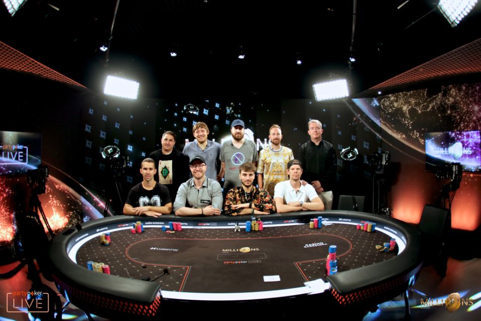 Finaletafel partypoker Millions Europe Main Event