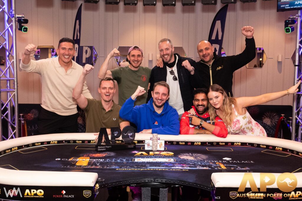 Joris Michl Australian Poker Open 2026 winnaarsfoto
