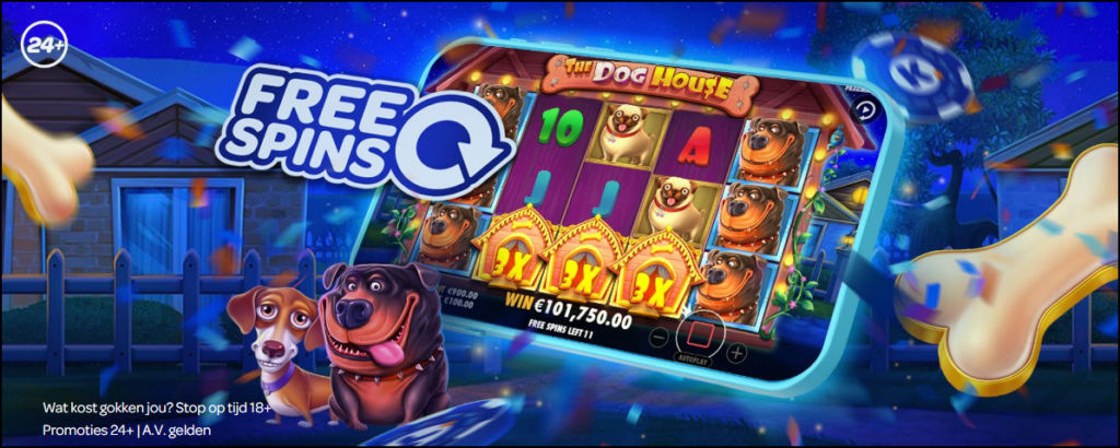 Kansino Dog House Free Spins