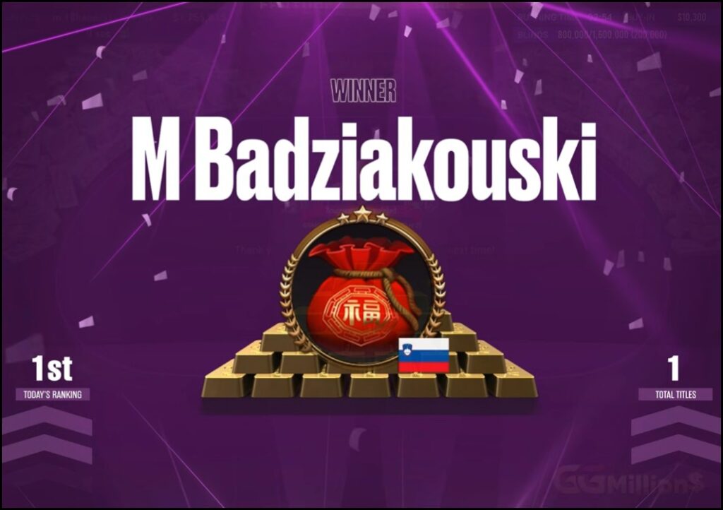 Mikita Badziakouski GGMillion