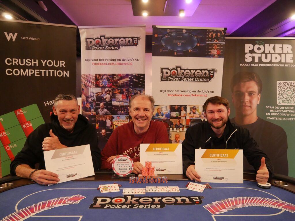 Poker Series Live Hoofddorp Andrea Pessot Ryan Wit Alex van der Linden