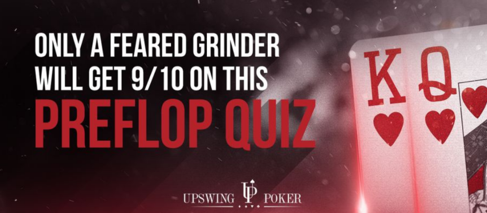 Upswing Poker Preflop Quiz Banner