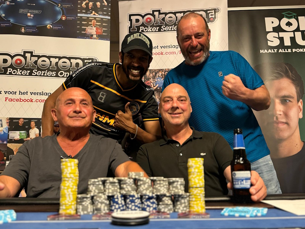 Winnaarsfoto Schijndel Cafe t zuid juni Carl Schulz Ahmed Asfdaai Albert Voets Henk van de Moosdijk