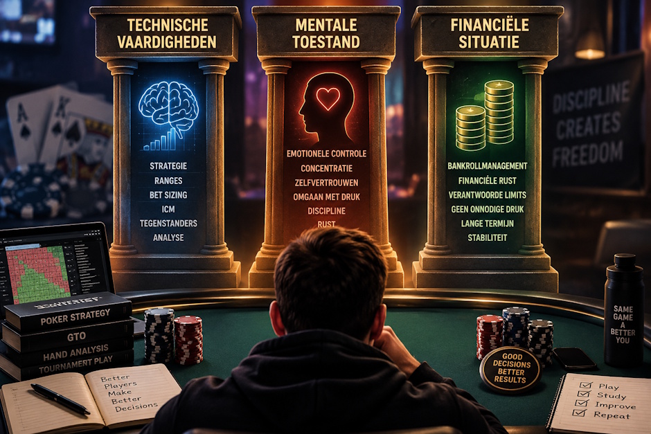 drie pijlers poker succes