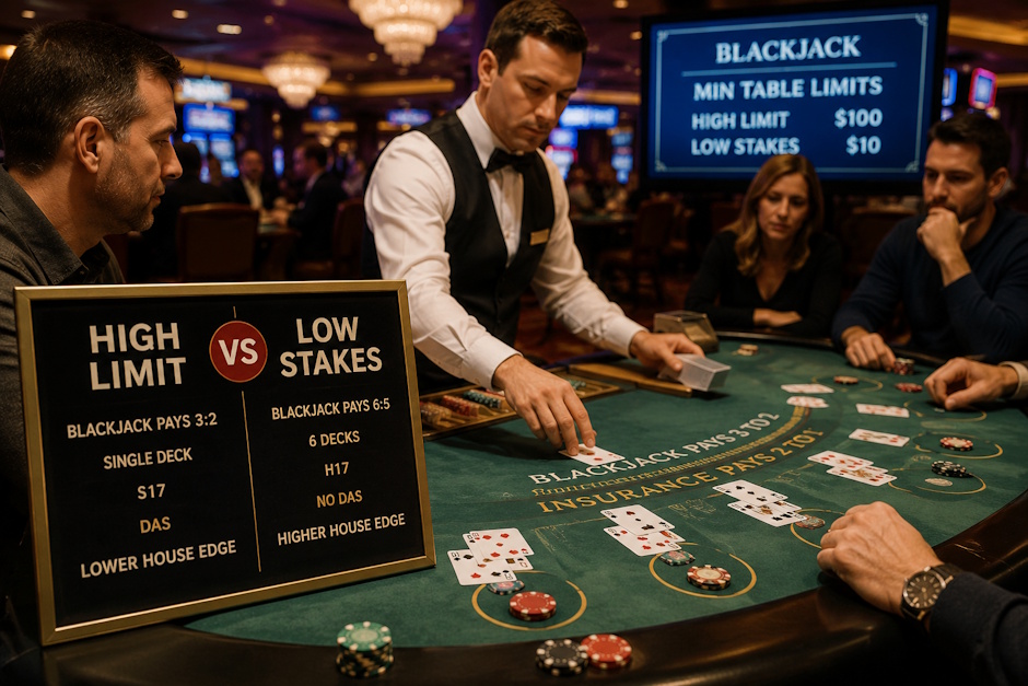high limit vs low stakes