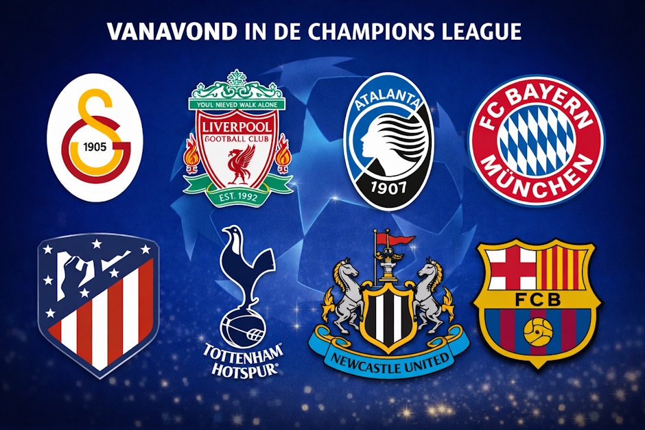 vanavond in de champions league