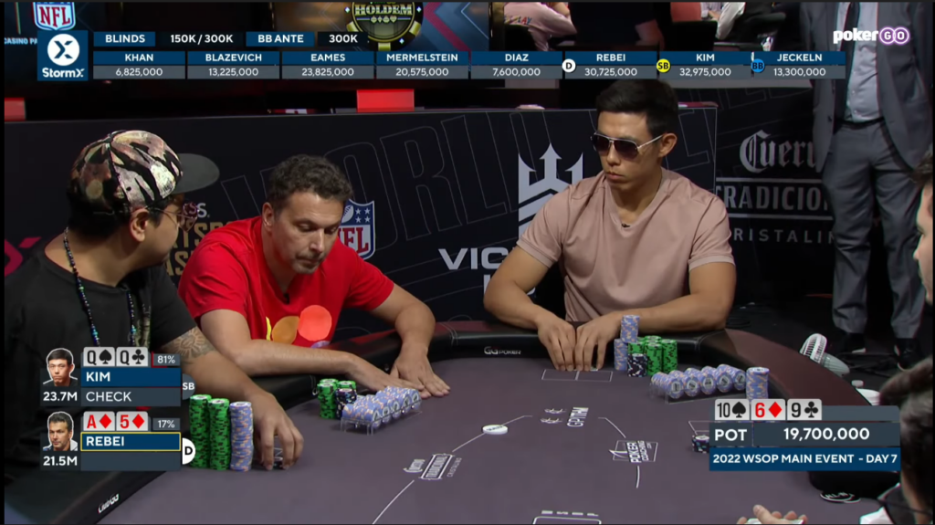 PokerGo Screen Top 5 hands