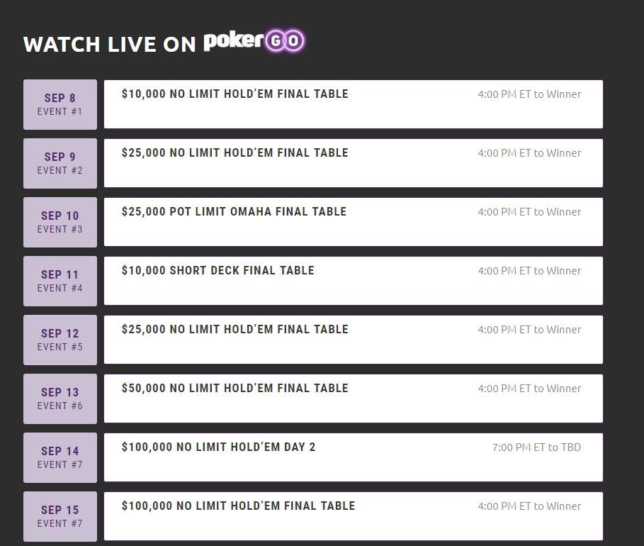 Poker Masters 2018 UitzendSchema Poker Masters 2018 UitzendSchema